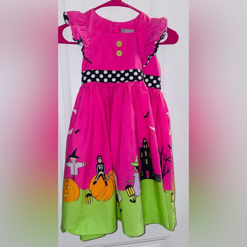 Eleanor Rose Halloween Dress Pumpkin Patch Witch Girls Boutique Girls Sz 8